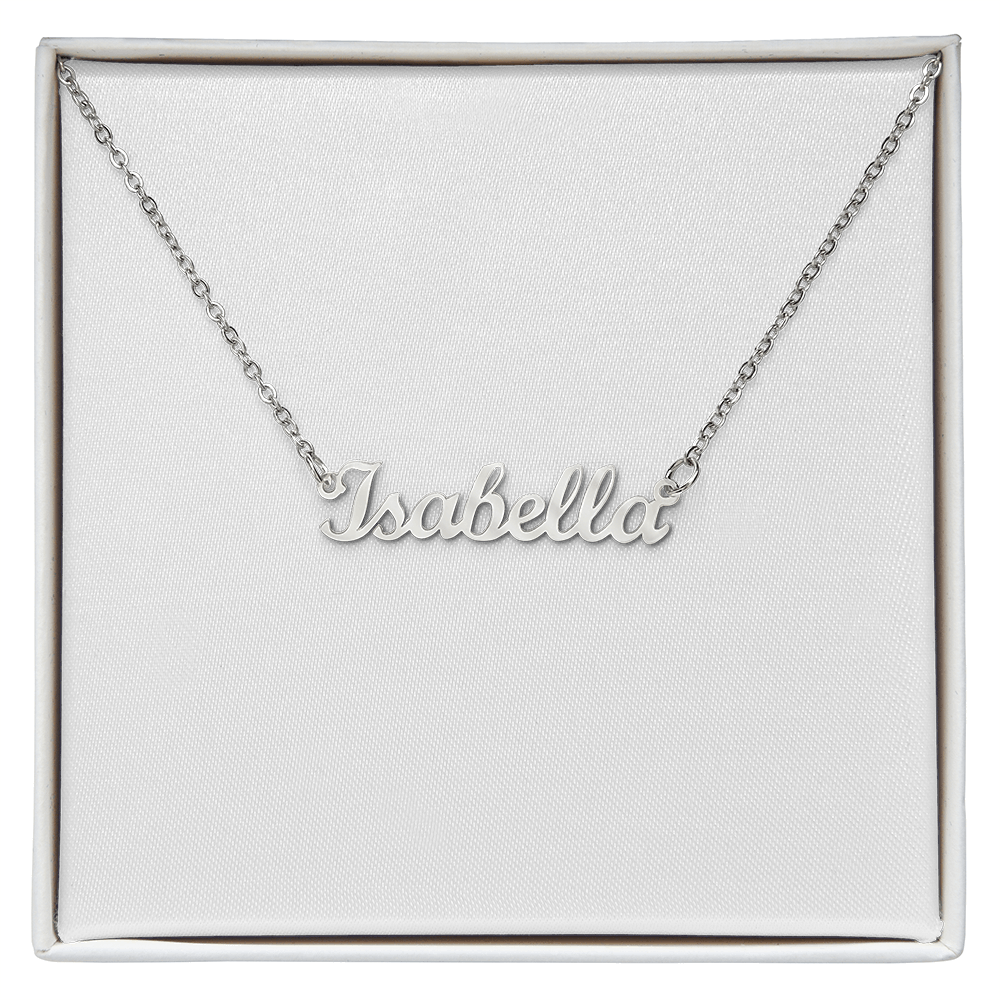 Basic Custom Name Necklace FOR HER in SILVER or GOLD