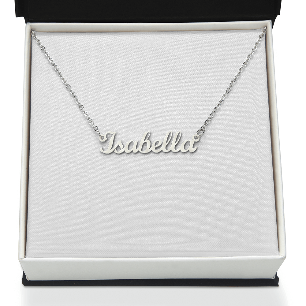 Basic Custom Name Necklace FOR HER in SILVER or GOLD
