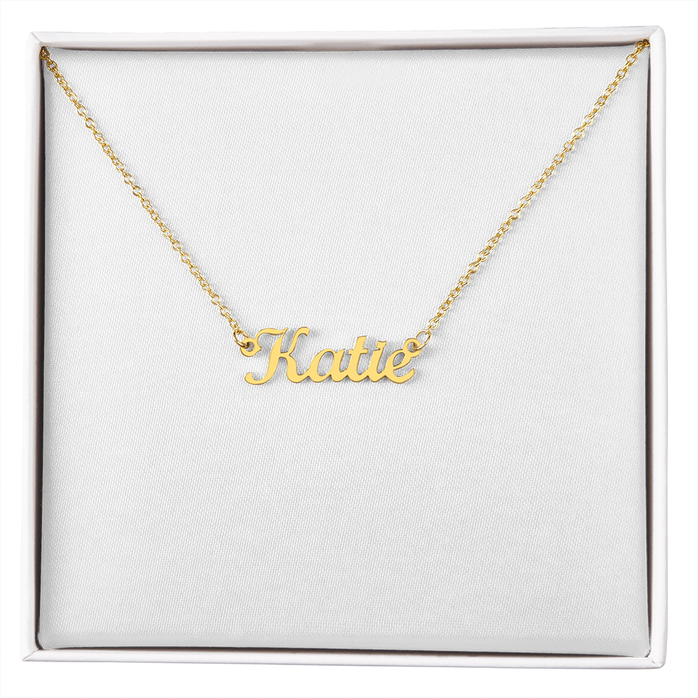 Basic Custom Name Necklace FOR HER in SILVER or GOLD