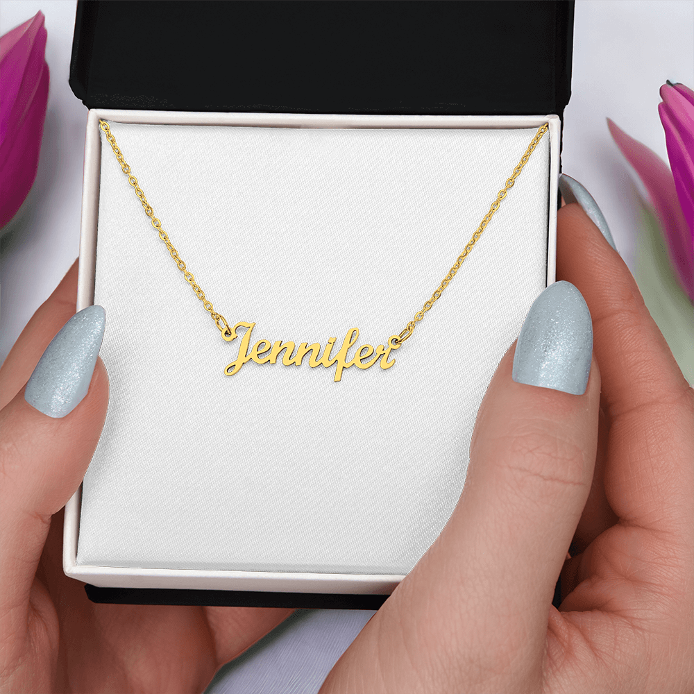 Basic Custom Name Necklace FOR HER in SILVER or GOLD