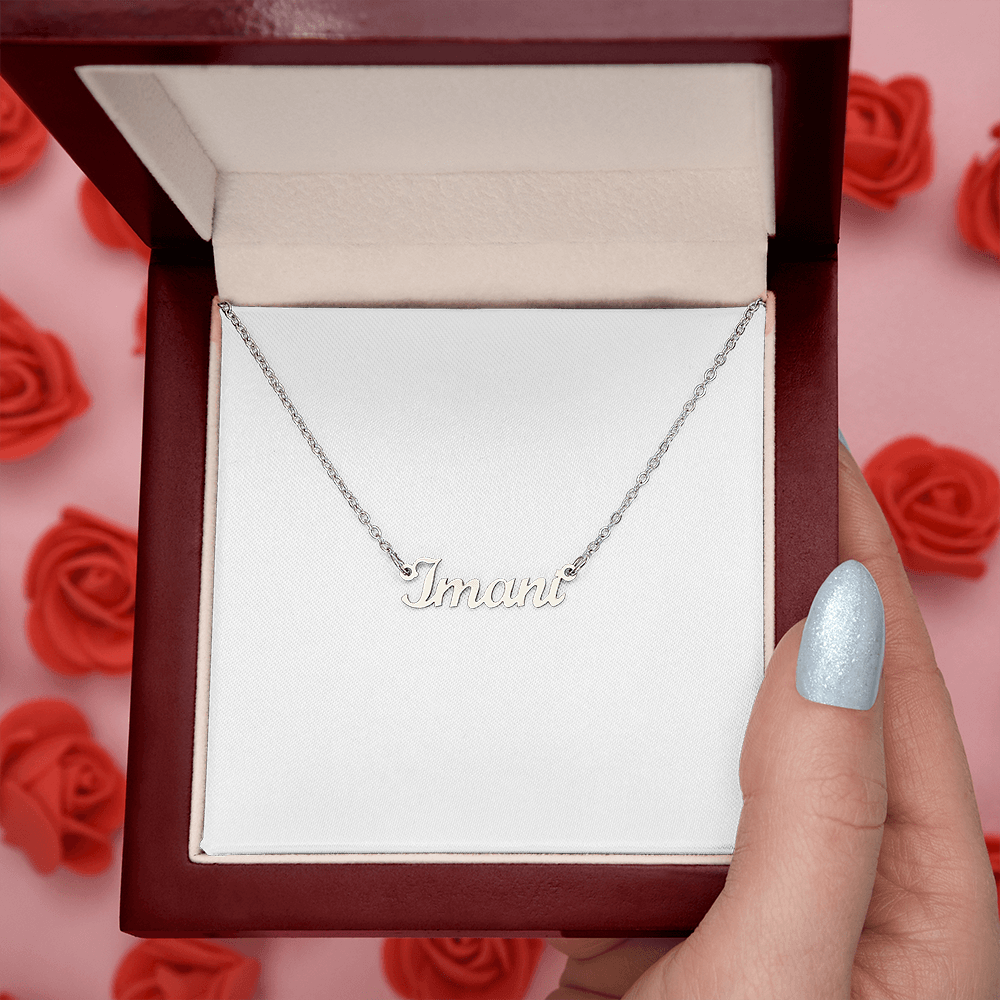 Basic Custom Name Necklace FOR HER in SILVER or GOLD