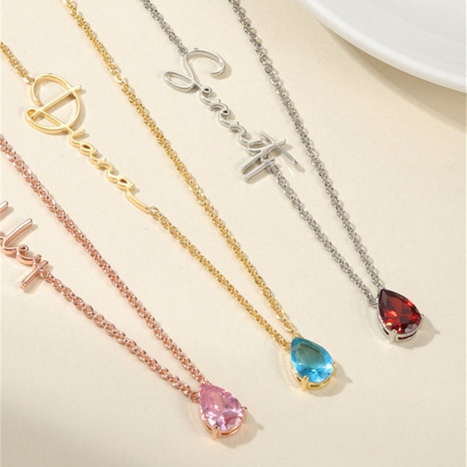 Hidepoo Custom Name Necklace - Stainless Steel Personalized Pendant Necklace, Dainty Letter Jewelry Gift For Women & Girls - View #12