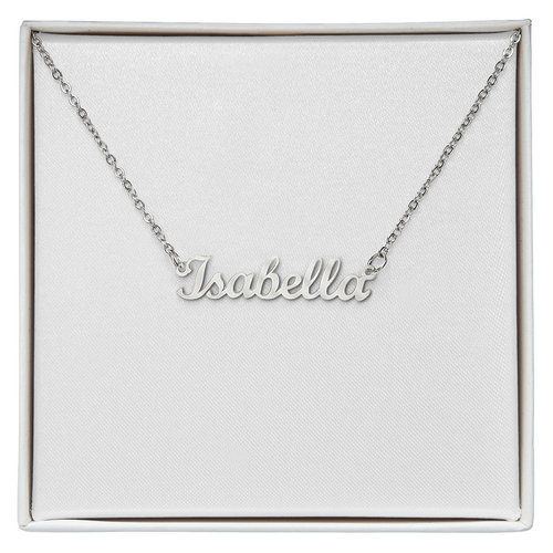 Basic Custom Name Necklace FOR HER in SILVER or GOLD