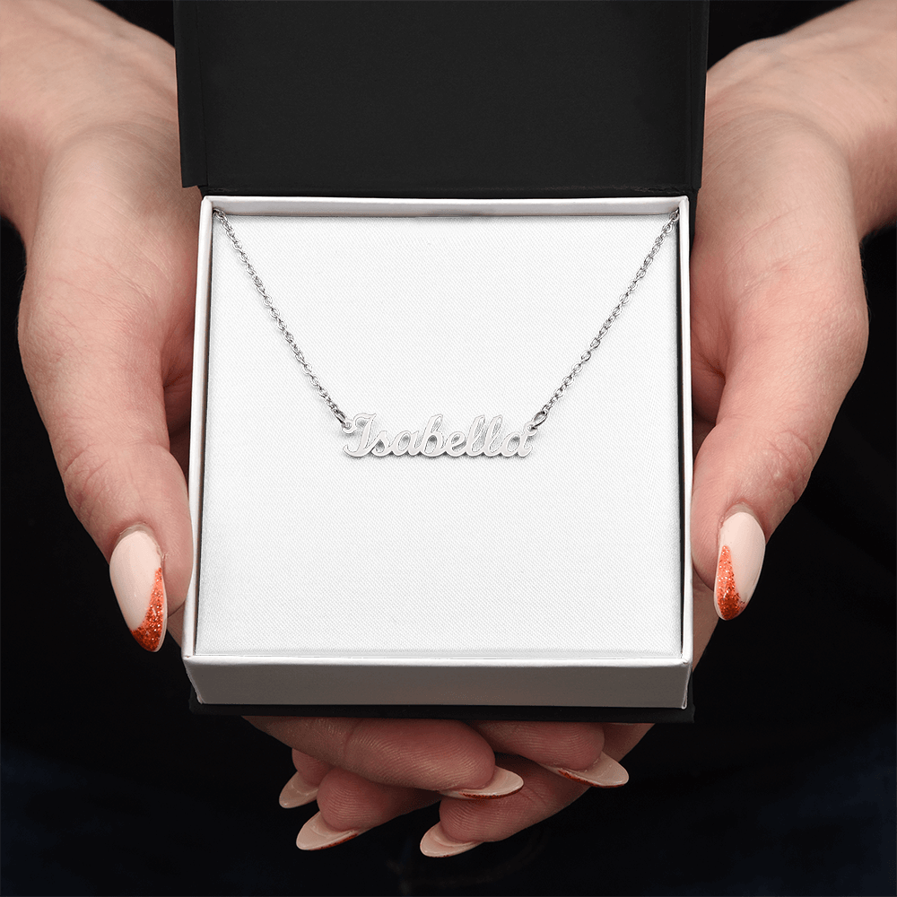 Basic Custom Name Necklace FOR HER in SILVER or GOLD
