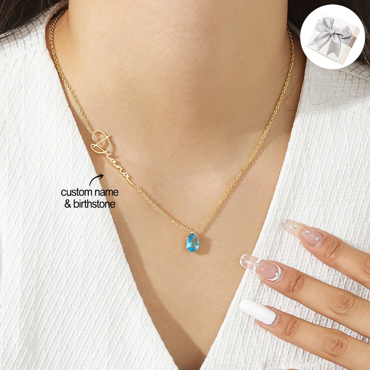 Stainless Steel Custom Name Necklace DIY Personalized